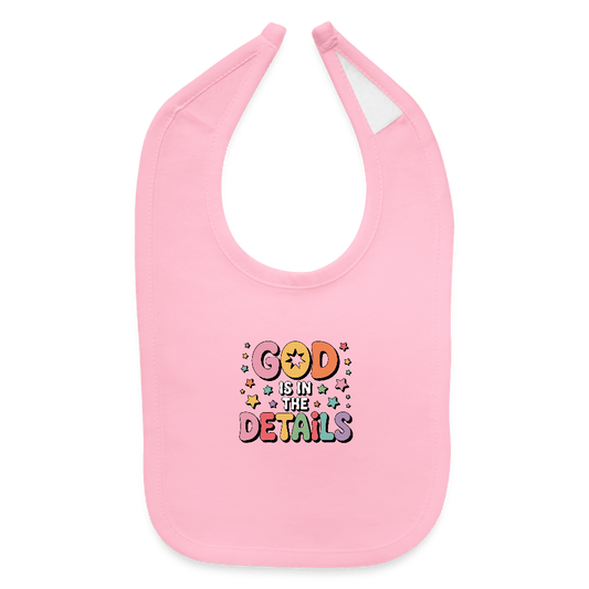 He Is In The Details Christian Baby Bib - ClaimedbyGodDesigns