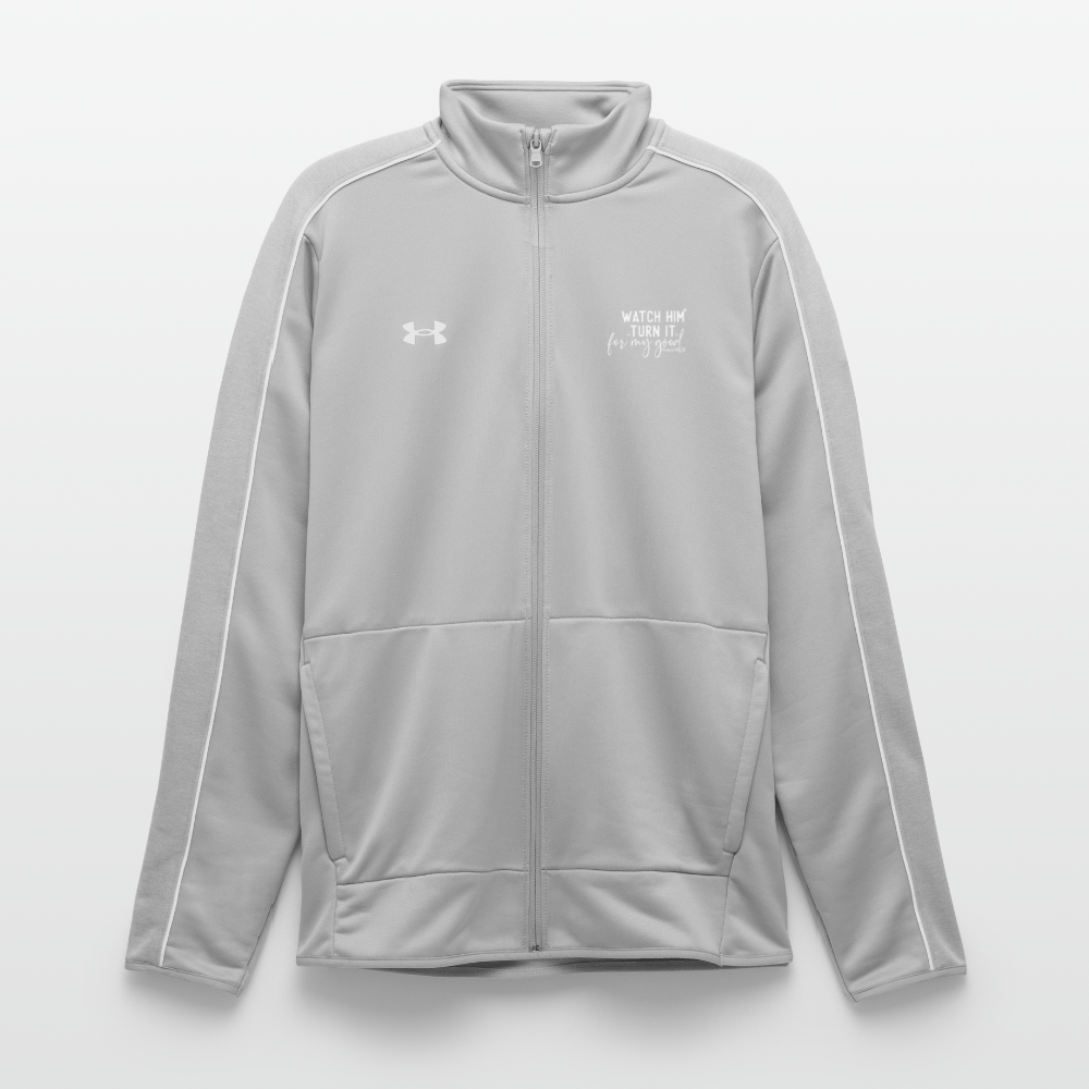 Watch Him Turn It Christian Men's Full Zip Gym Sweater - ClaimedbyGodDesigns