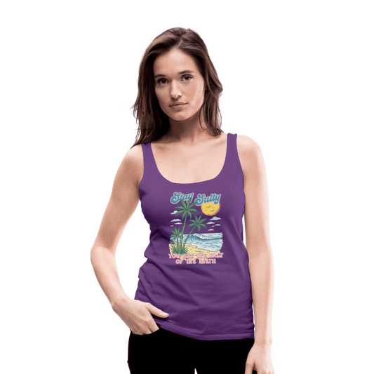 Stay Salty Women’s Christian Premium Tank Top - ClaimedbyGodDesigns