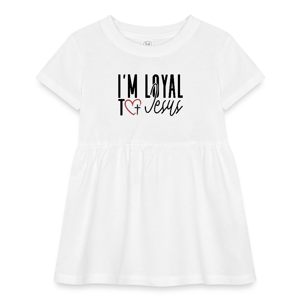 I'm Loyal Christian Infant Baby Rib Dress - ClaimedbyGodDesigns