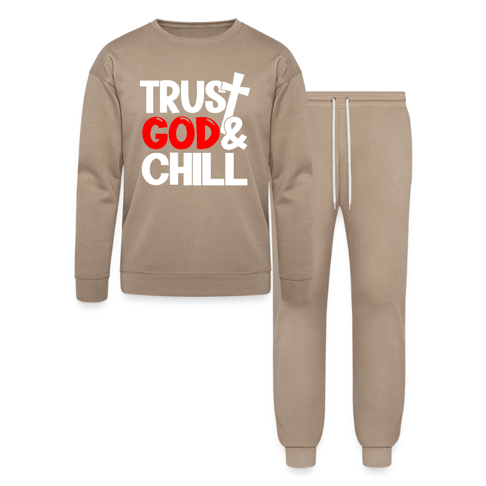 Trust Him And Chill Unisex Casual Christian Lounge Wear Outfit - ClaimedbyGodDesigns