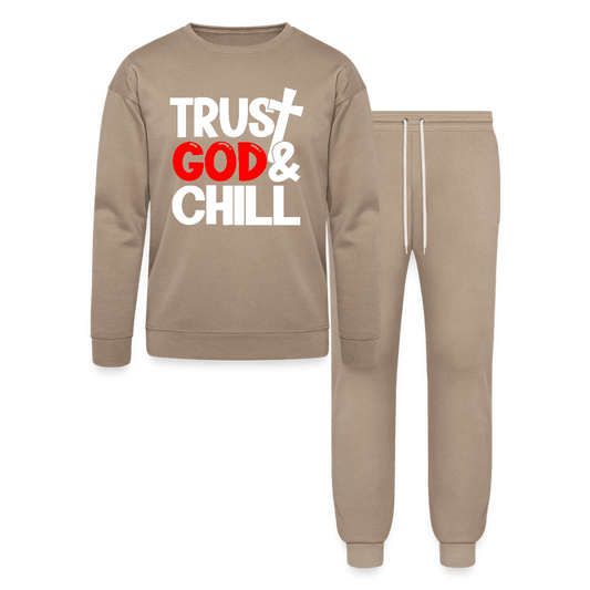 Trust Him And Chill Unisex Casual Christian Lounge Wear Outfit - ClaimedbyGodDesigns