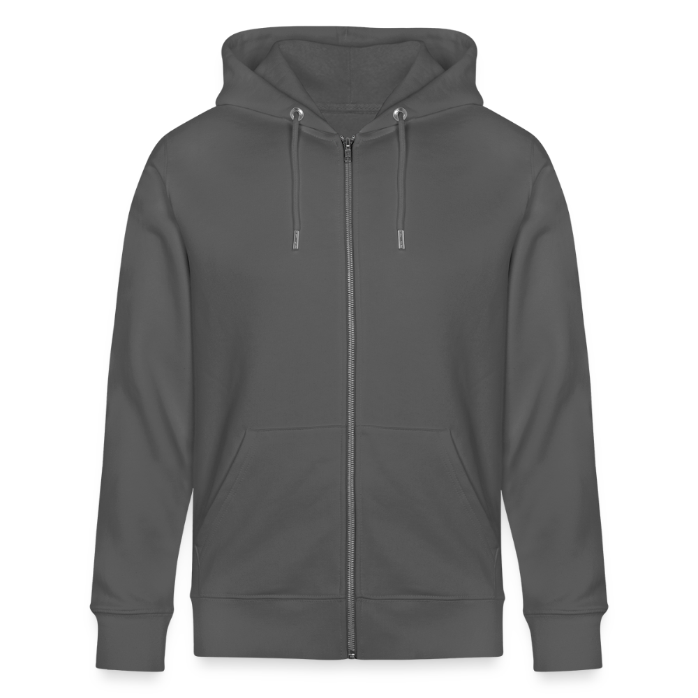 John 3:16 Unisex Christian Organic Zip Hooded sweatshirt - anthracite