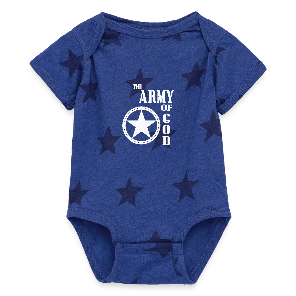 His Army Christian Baby Jumpsuit (short-sleeve) - ClaimedbyGodDesigns