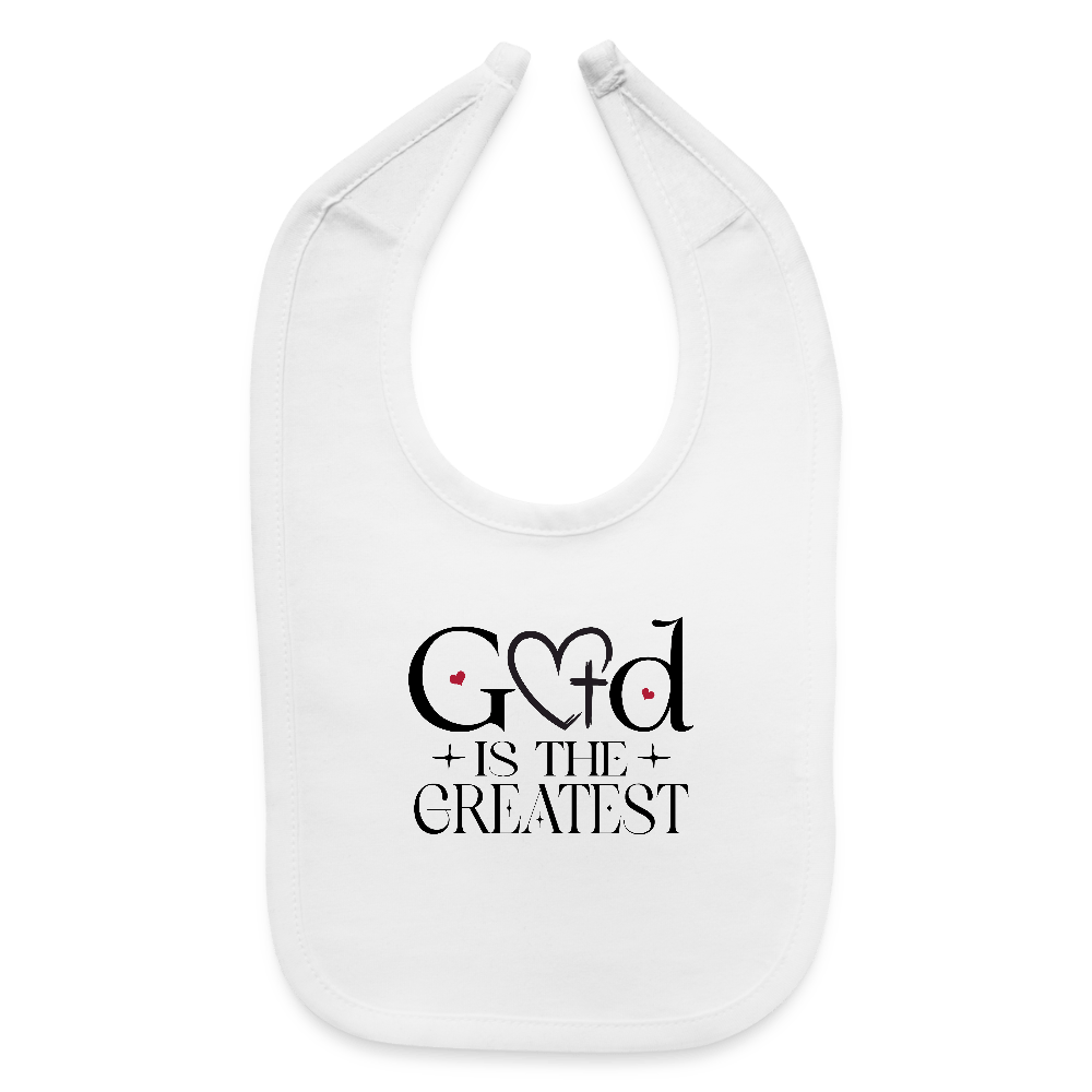 He Is The Greatest Christian Baby Bib - ClaimedbyGodDesigns