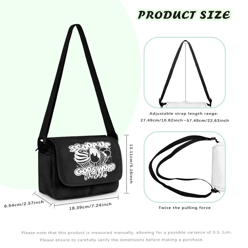 Scoop Up God's Word Everyday Christian Kids Flap Crossbody Bag