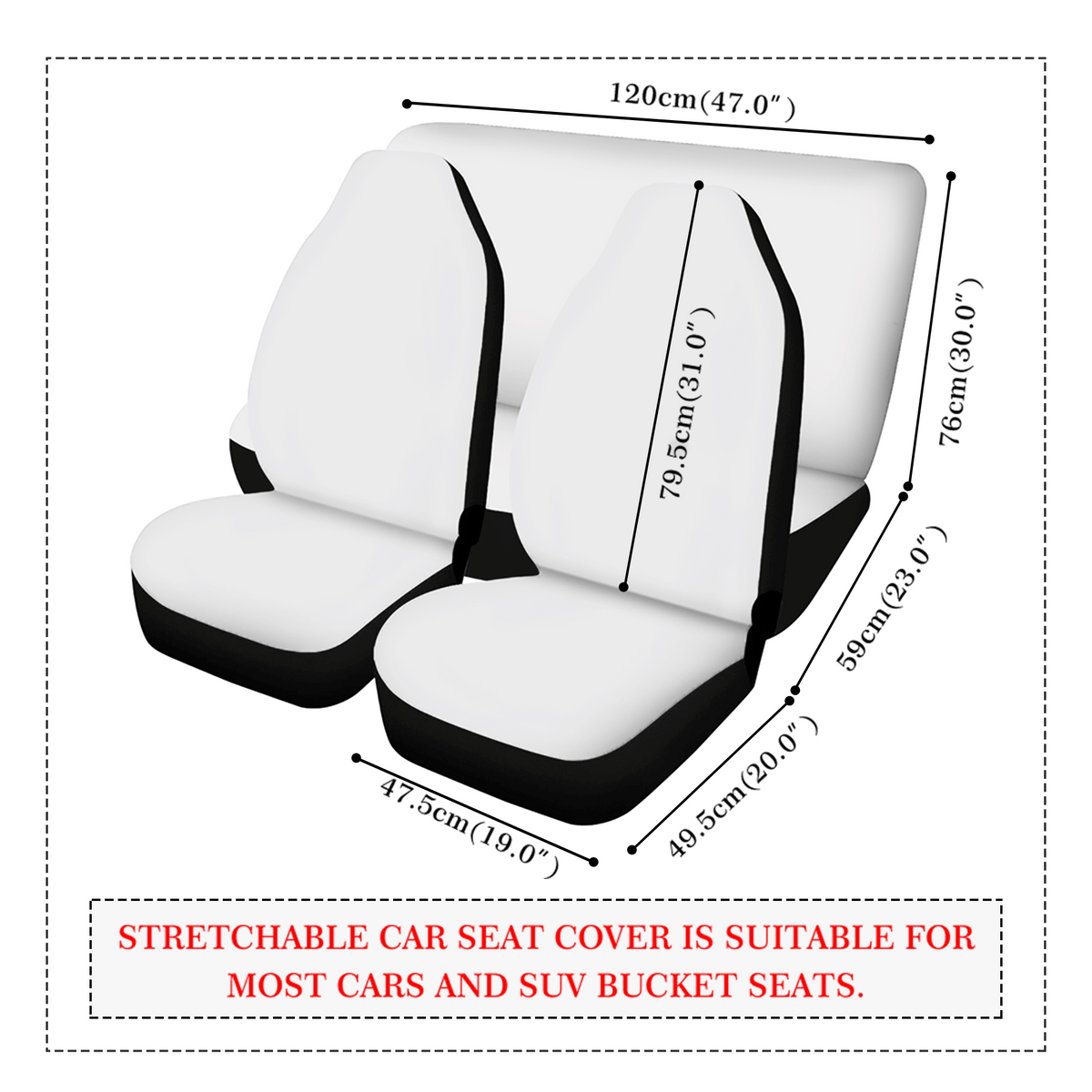 His Plan Is Worth The Wait Christian Lightweight Car Seat Cover Set (set of 4) - ClaimedbyGodDesigns