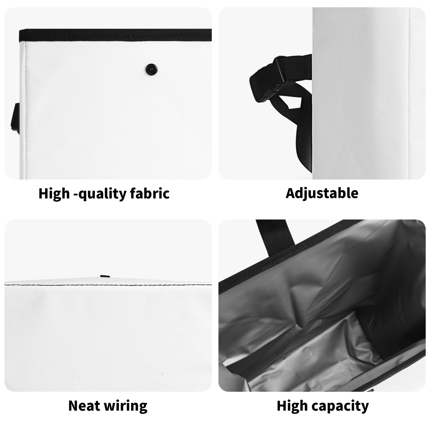 Child Of God Free Indeed Hanging Storage Trash Car Organizer Bag Christian Car Accessories popcustoms