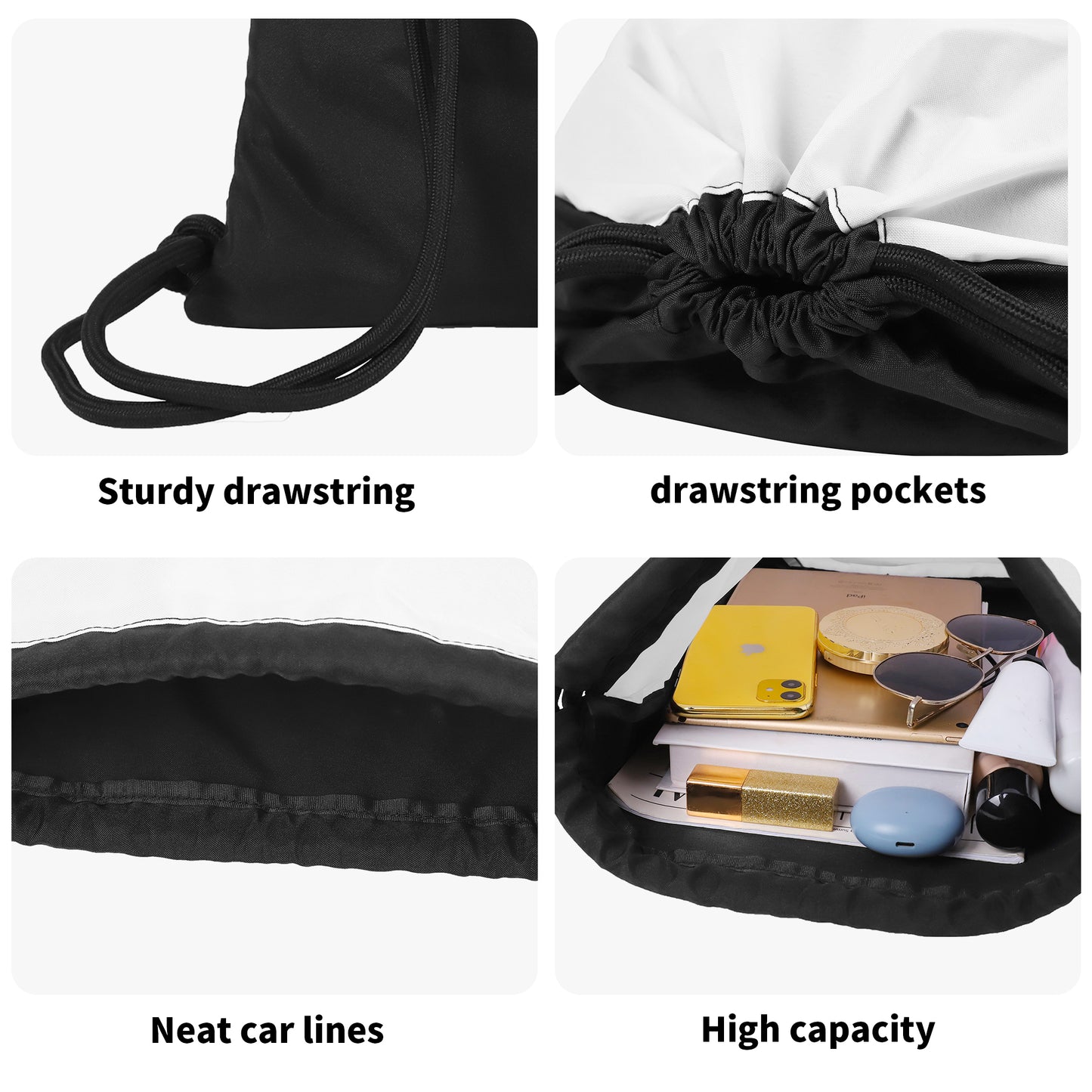 Normal Isnt Coming Back He Is Black Gym Christian Drawstring Bag(Single-Sided Print)