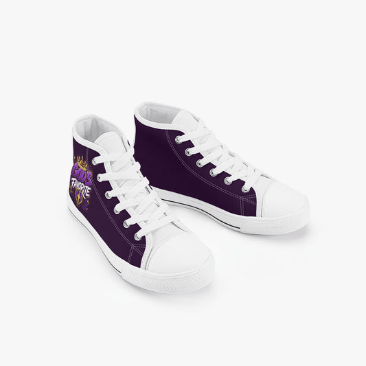 God's Favorite Christian Kid’s High - Top Canvas Shoes - ClaimedbyGodDesigns