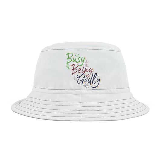 Busy Being Godly Christian Bucket Hat (AOP) Printify