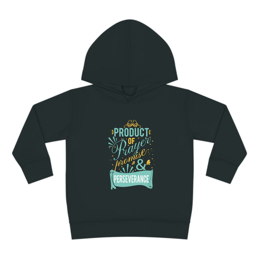 Product Of Prayer Promise & Perseverance Toddler Christian Pullover Fleece Hoodie Printify