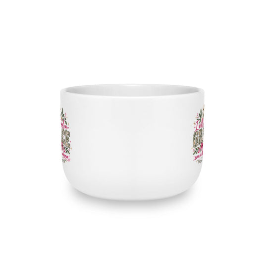 25oz Ceramic Latte Mug — Floral Leopard Accent with Message: “I will stand in grace even in the unknown” - ClaimedbyGodDesigns