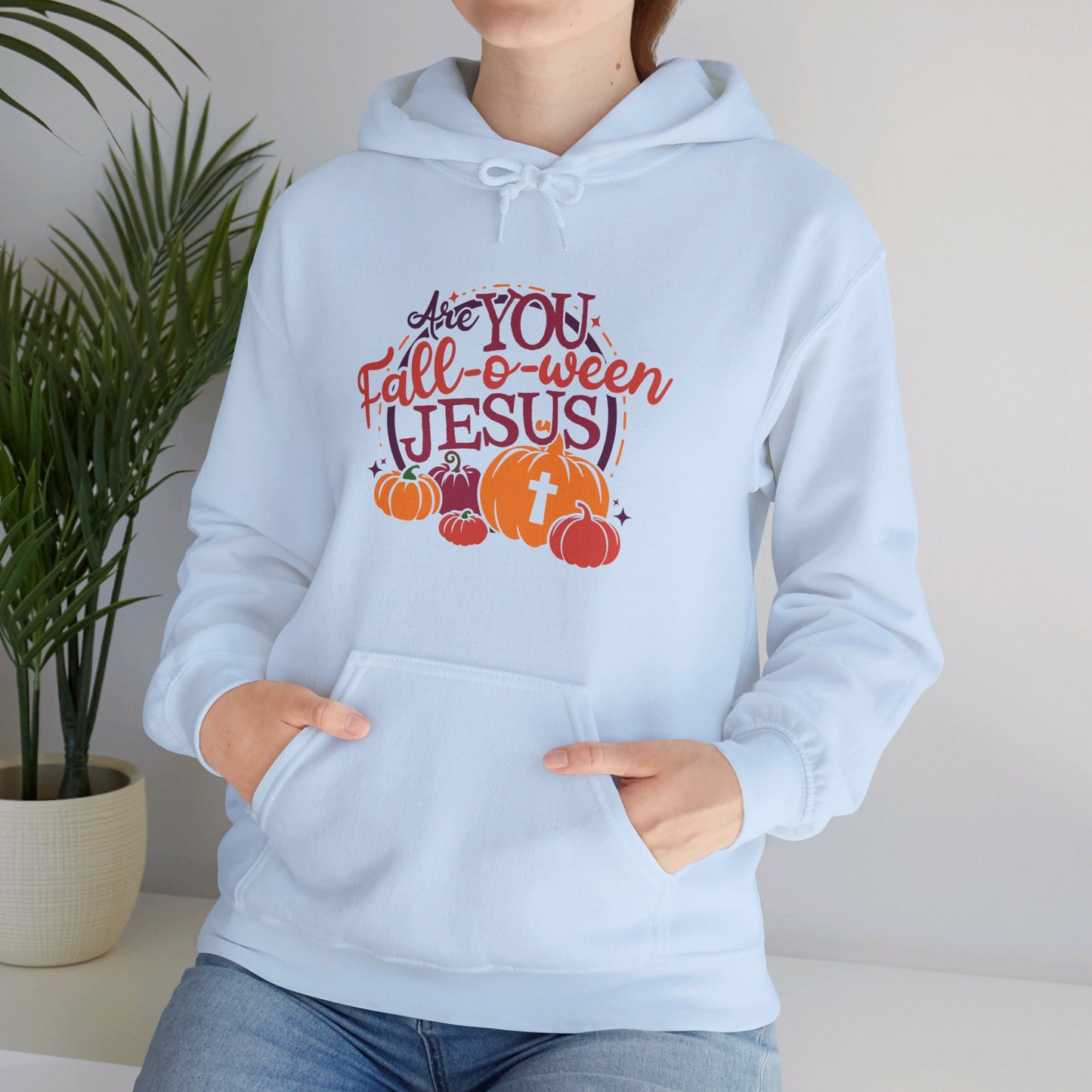Are You Fall O Ween Him Halloween Unisex Christian Pullover Hooded Sweatshirt
