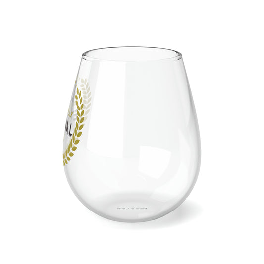 In Christ I Am Soulfully Eternal Stemless Wine Glass 11.75oz
