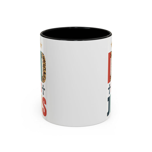 This Dad Loves Him Accent Coffee Mug - Perfect Gift for Father's Day and Christian Dads