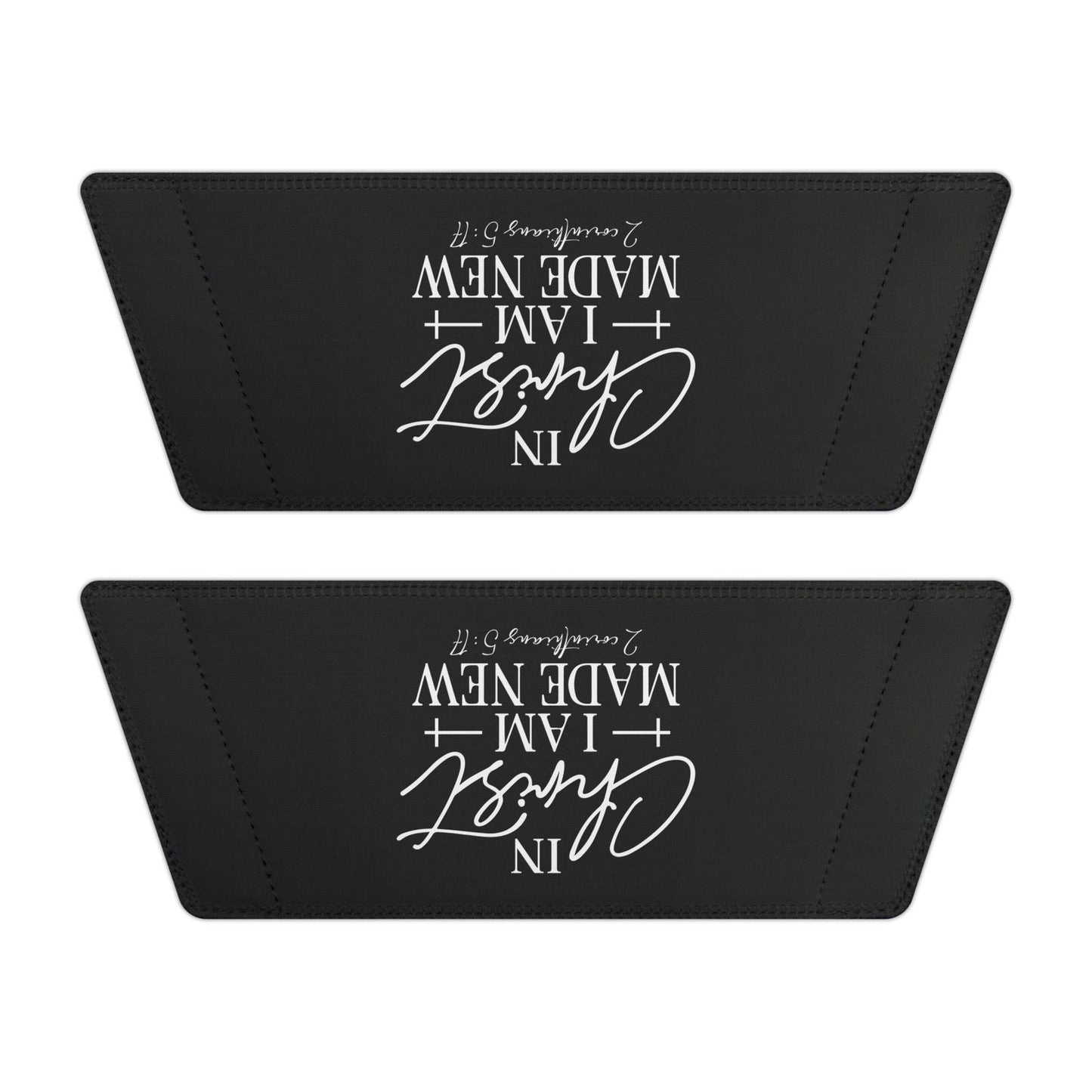 2 Corinthians 5:17 In Christ I Am Made New Men's PU Christian Slide Sandals - ClaimedbyGodDesigns