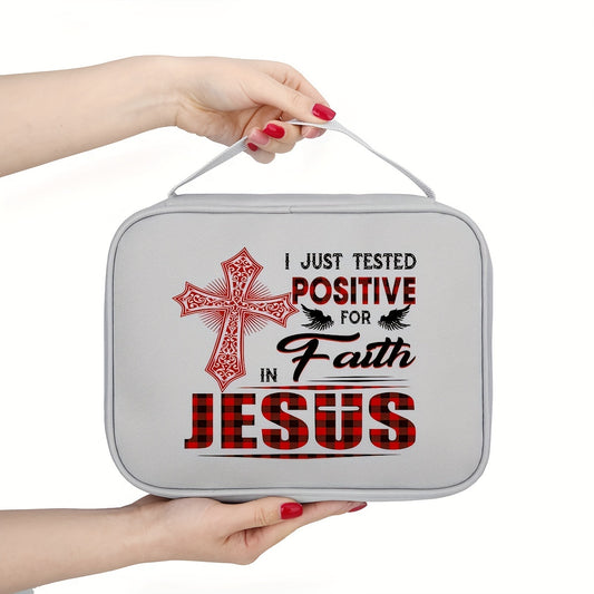 I Just Tested Positive For Faith In Jesus Christian Bible Cover claimedbygoddesigns