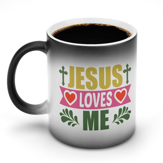 He Loves Me Christian Color Changing Mug (Dual-sided )