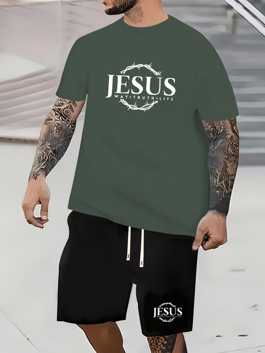 Jesus Way Truth Life Men's Christian Casual Outfit claimedbygoddesigns