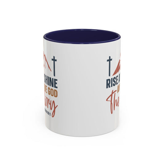 Christian Ceramic Mug - Give Him The Glory Accent Coffee Mug (11, 15oz)