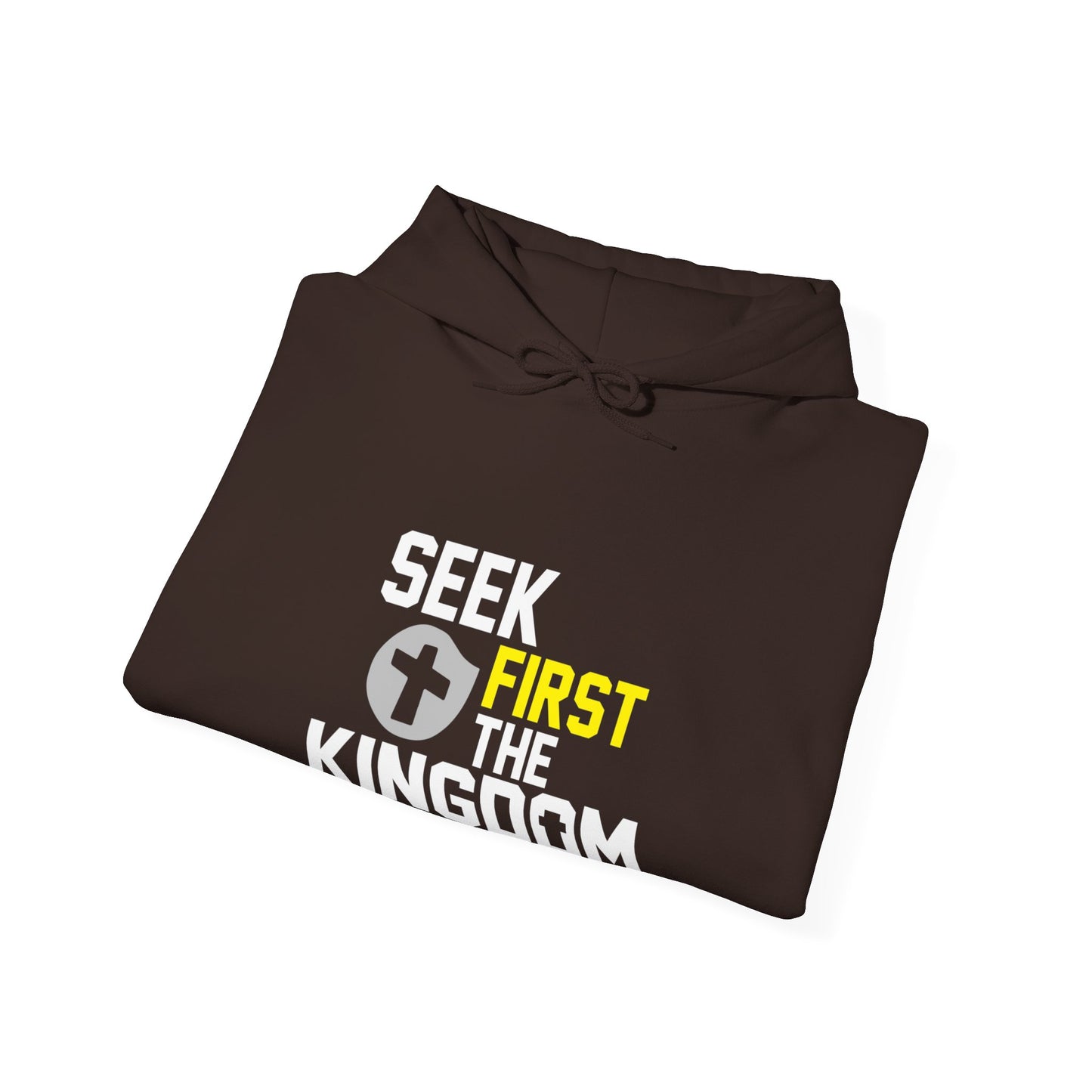 Seek first The Kingdom Unisex Christian Hooded Pullover Sweatshirt
