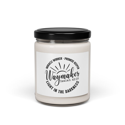 Scented Soy Christian Candle - Waymaker | Inspirational Light in the Darkness