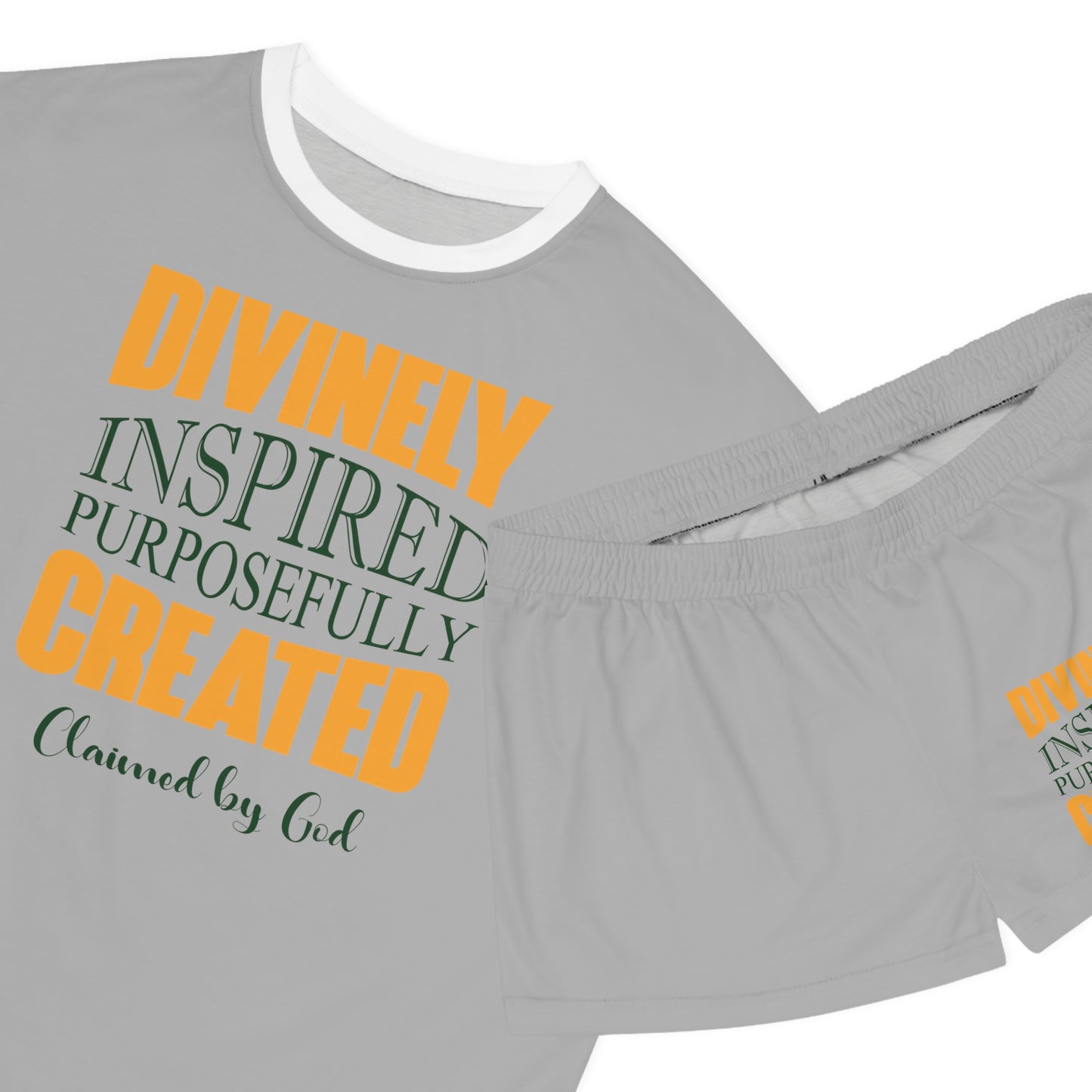 Divinely Inspired Purposefully Created Women's Christian Short Pajama Set Printify