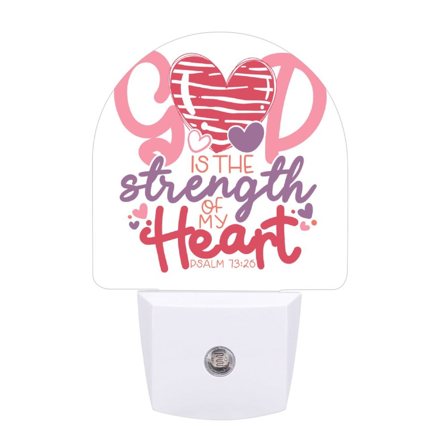 He Is My Strength Christian Night Light For Kids - ClaimedbyGodDesigns