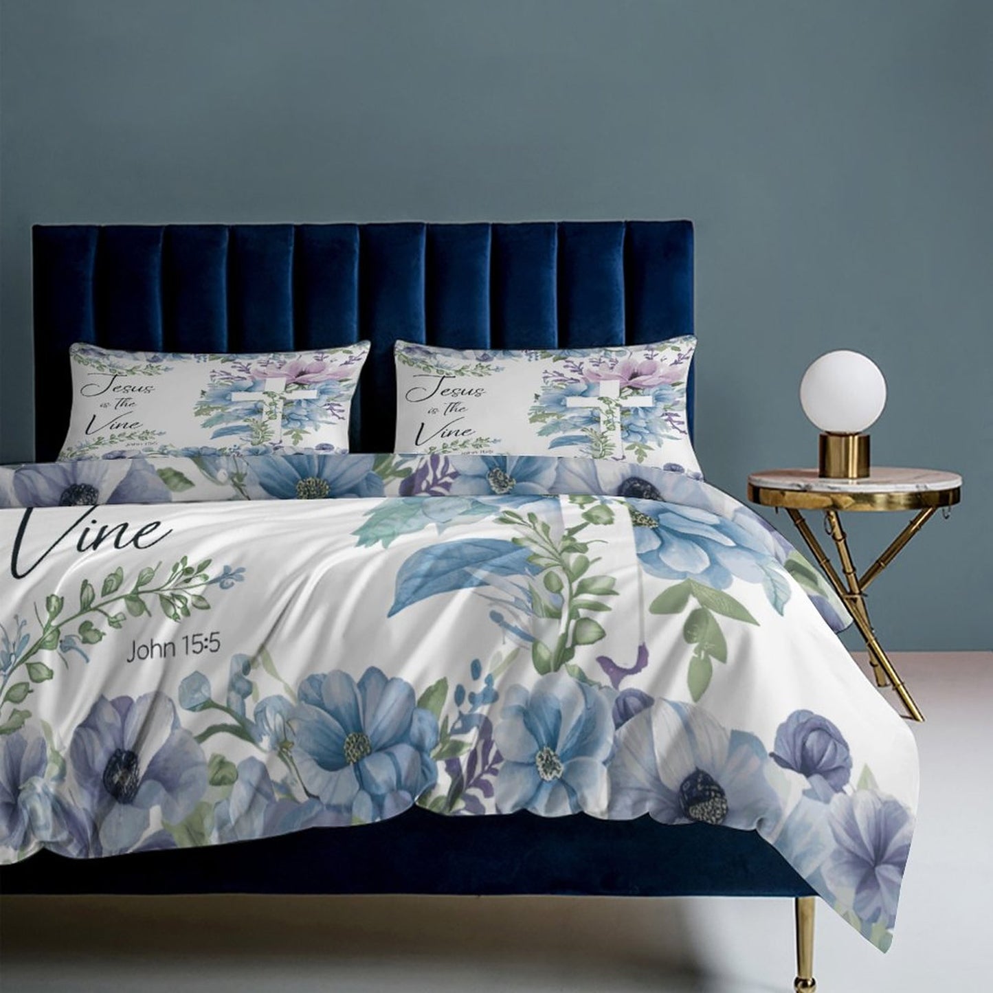 He Is The Vine 3-Piece Christian Comforter Bedding Set