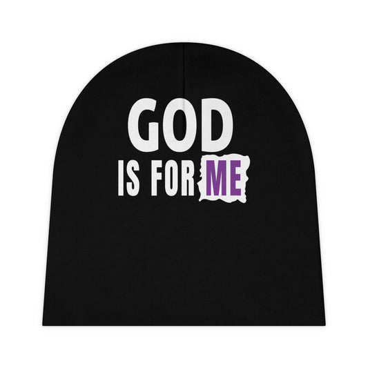 God Is For Me Baby Beanie (AOP) Printify