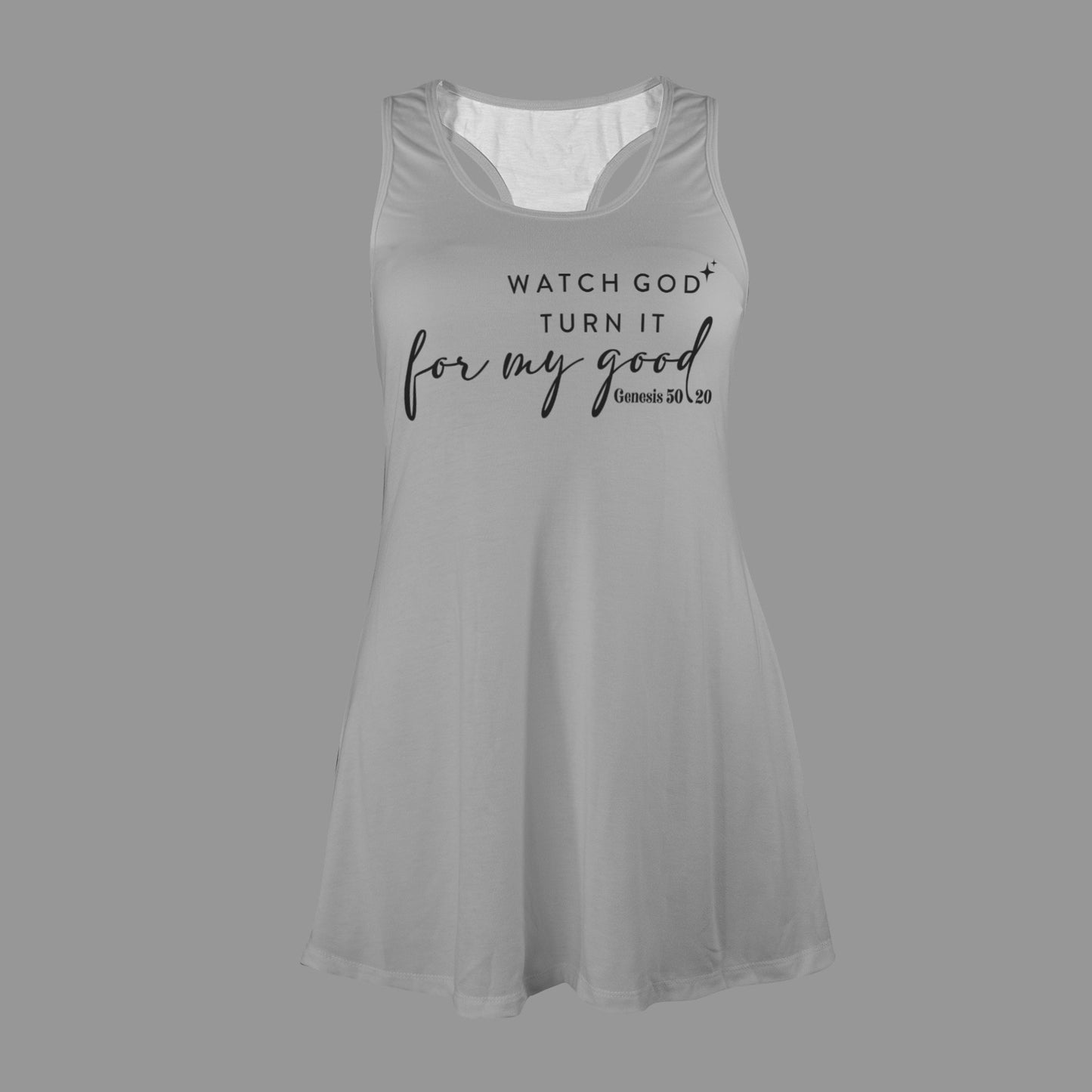 Watch God Turn It For My Good Women's Christian Racer Vest Pajama Nightdress