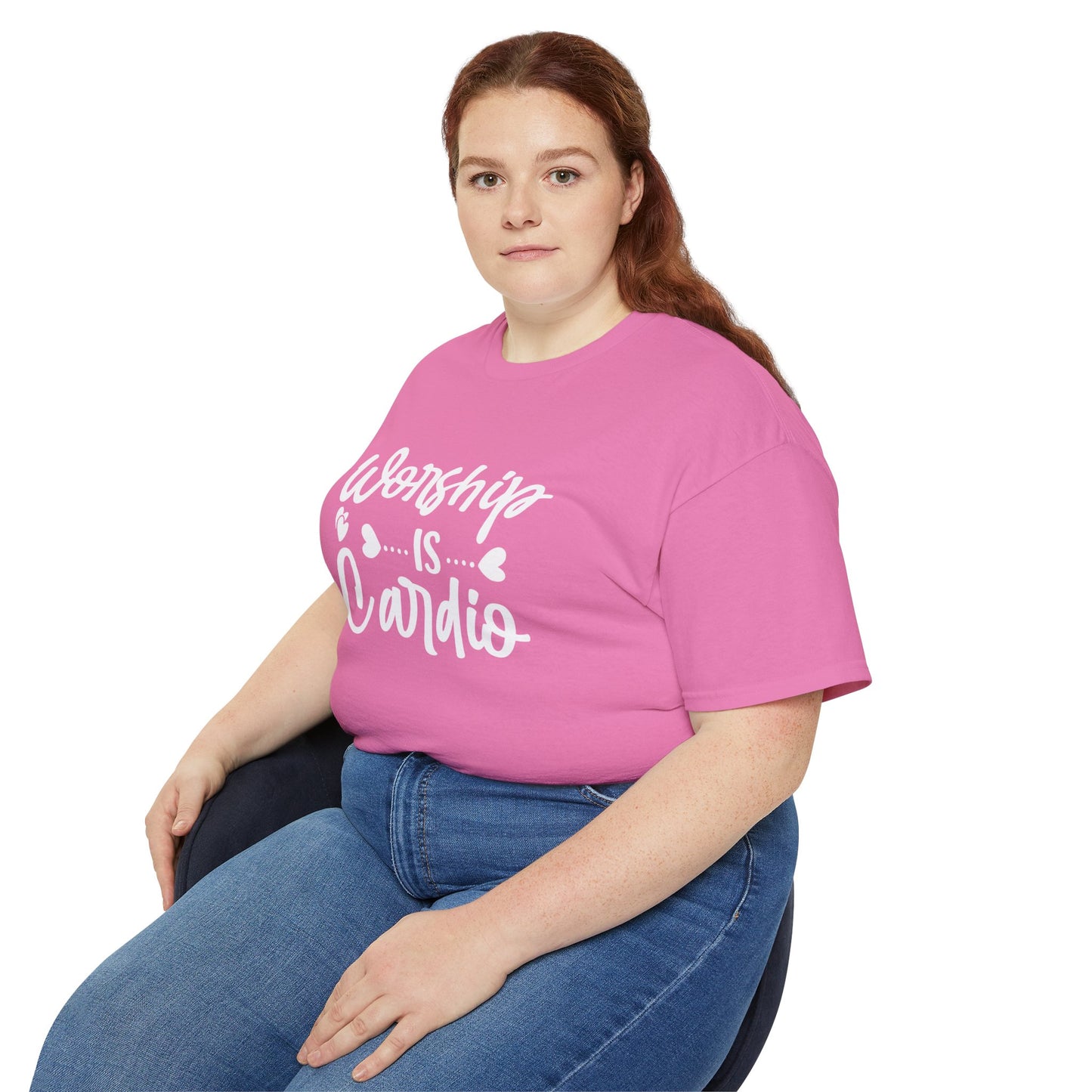 Worship Is Cardio Unisex Christian Ultra Cotton Tee Printify