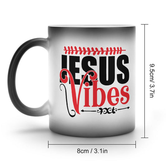 His Vibes Christian Color Changing Mug (Dual-sided )