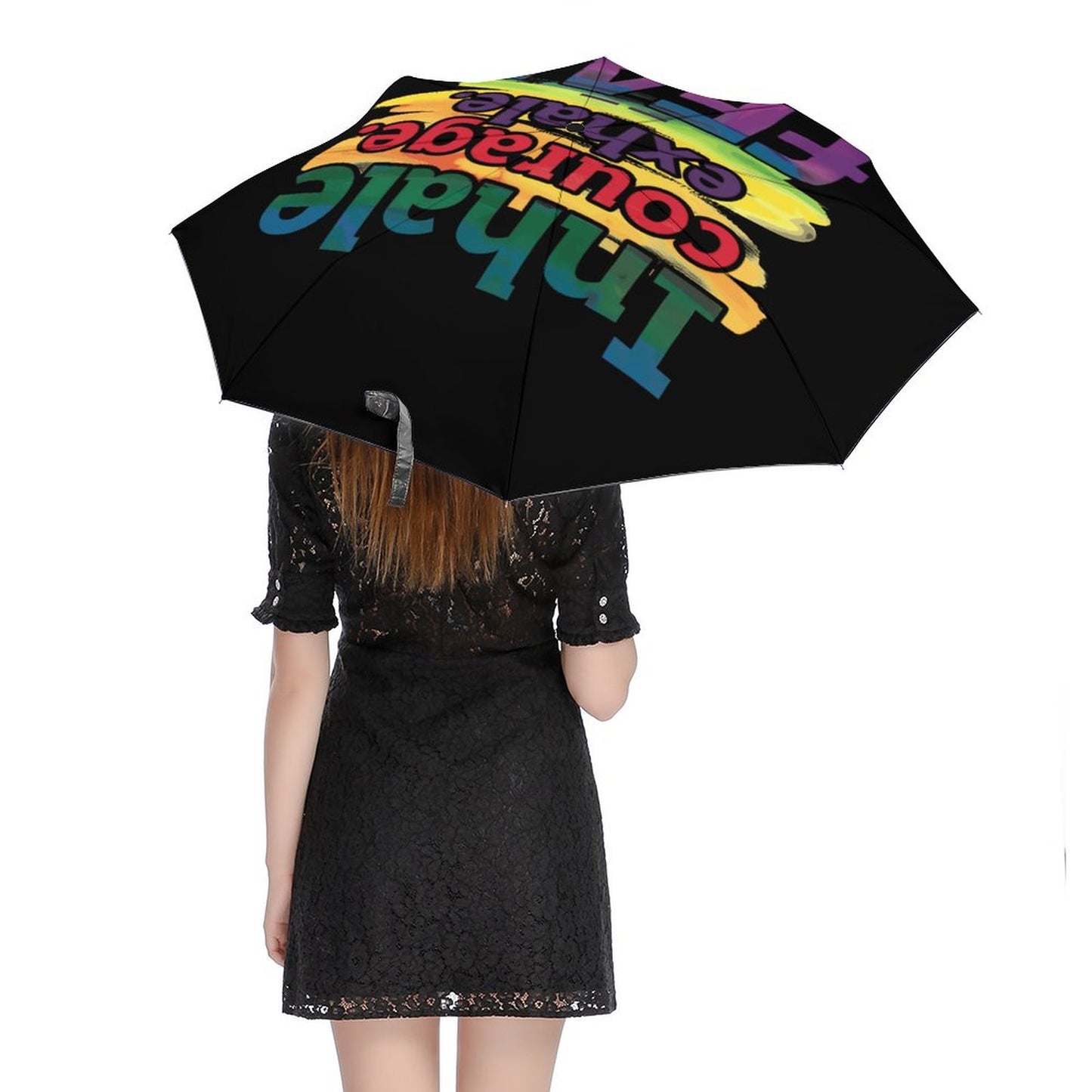 Inhale Courage Exhale Fear Christian Umbrella
