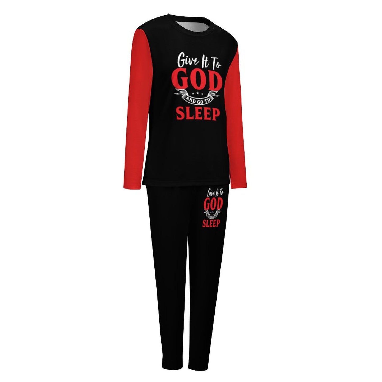 Give It To God And Go To Sleep Women's Christian Pajama Set SALE-Personal Design