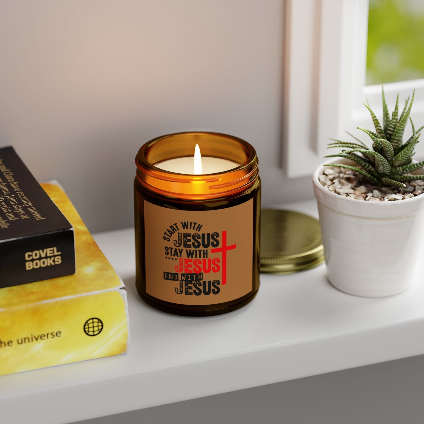 Start Stay End With Christian Scented Candle (4oz, 9oz)