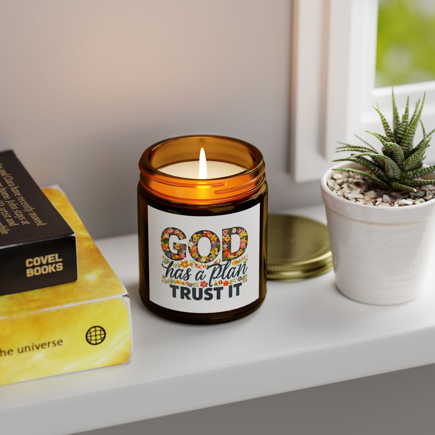 He Has A Plan Trust It Christian Scented Candle (4oz, 9oz)