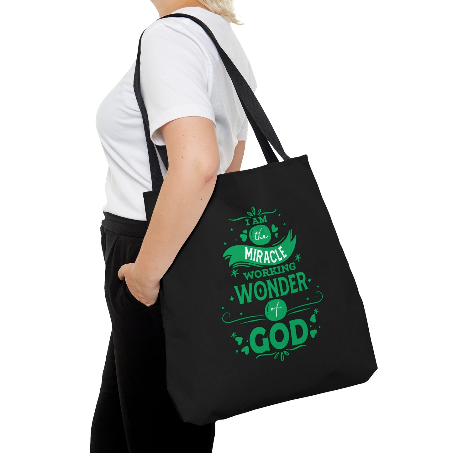 I Am His Miracle Working Wonder Christian Tote Bag
