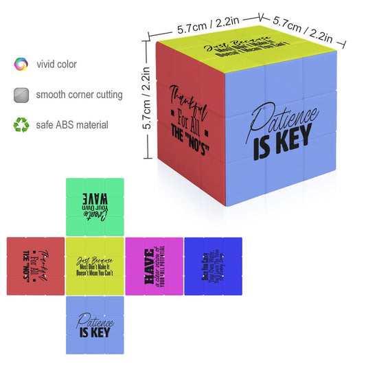 Trust The Process Rotating cube puzzle 3x3 unique Christian Gift Idea game activity for kids, Men, Women, friends, family