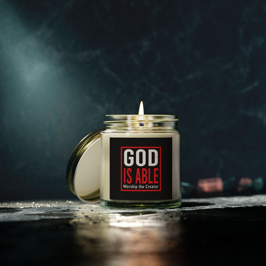 Is Able Worship The Creator Christian Scented Candle (4oz, 9oz)