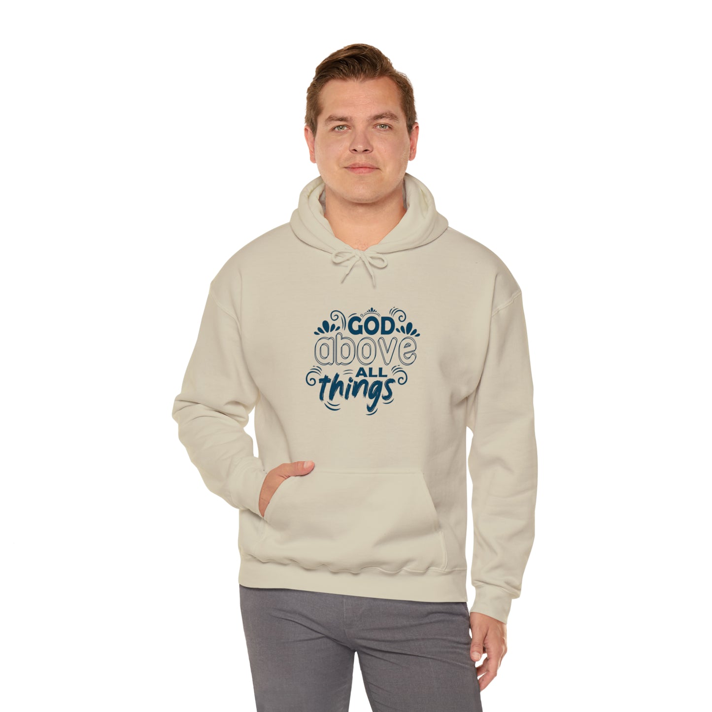 Him Above All Things Unisex Hooded Sweatshirt