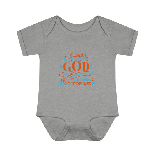 Proud Child Of A God Who Would Leave The 99 Looking For Me Christian Baby Onesie Printify
