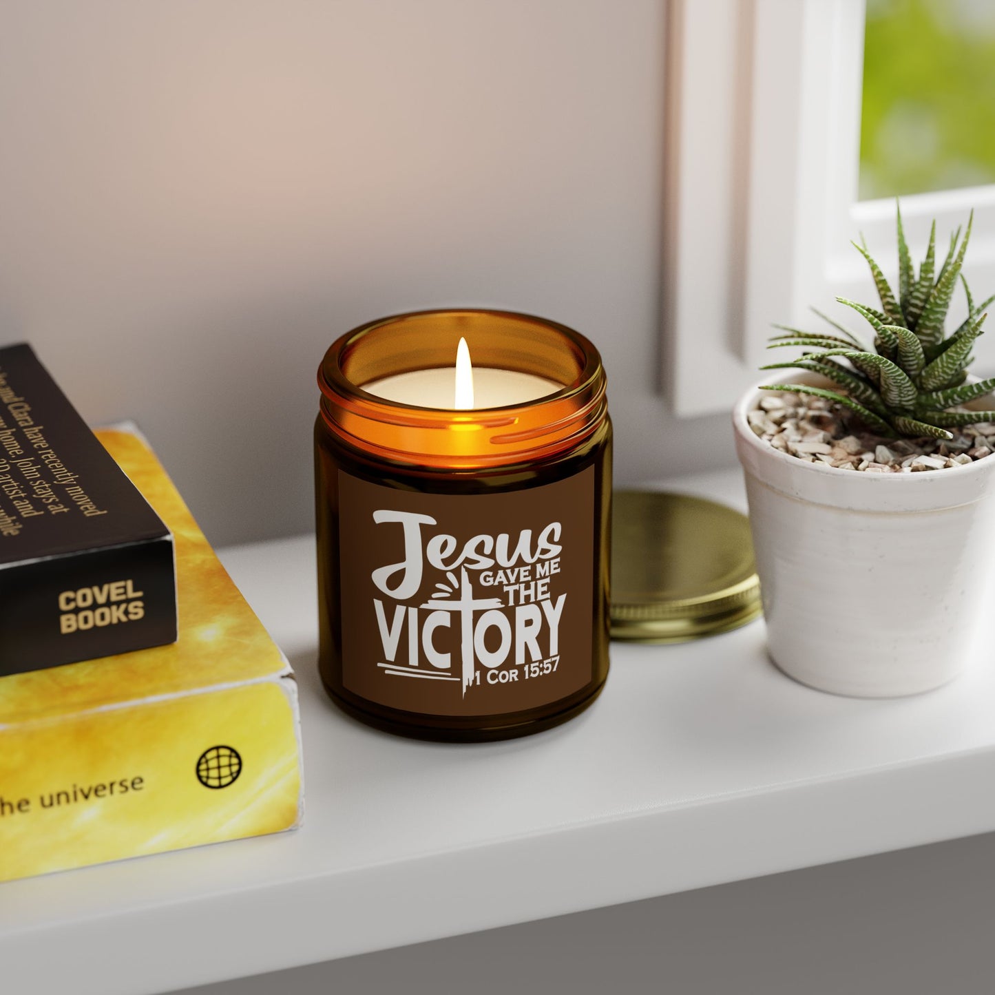 He Gave Me The Victory Christian Scented Candle (4oz, 9oz)