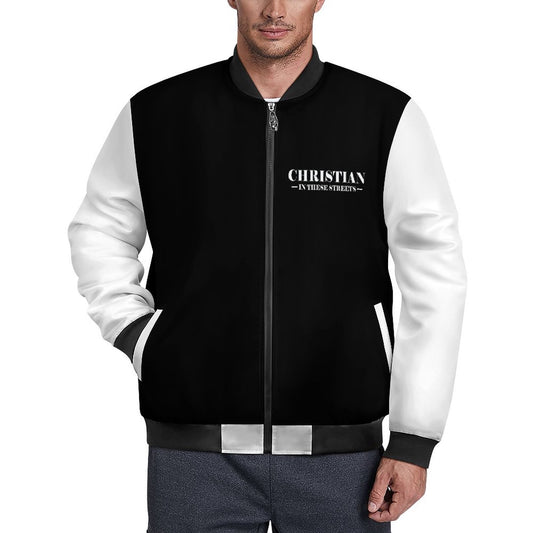 Christian Power Men's Christian Zipper Bomber Jacket