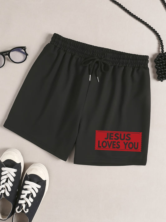 JESUS Loves You Women's Christian Shorts claimedbygoddesigns