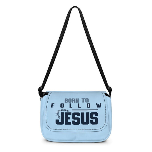 Born To Follow Jesus Christian Kids Flap Crossbody Bag - ClaimedbyGodDesigns