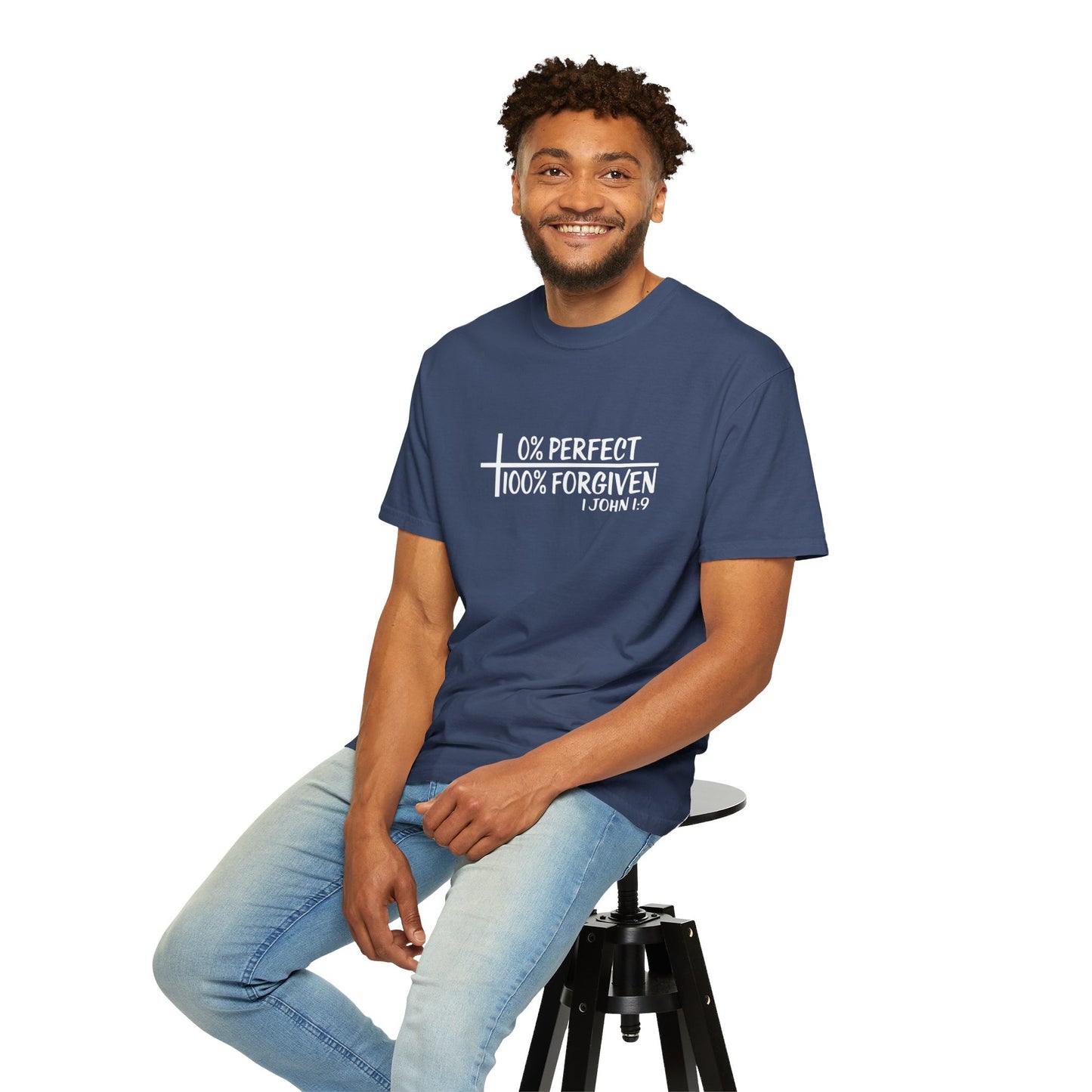 Zero Percent Perfect One Hundred Percent Forgiven Checklist Unisex Christian T-shirt