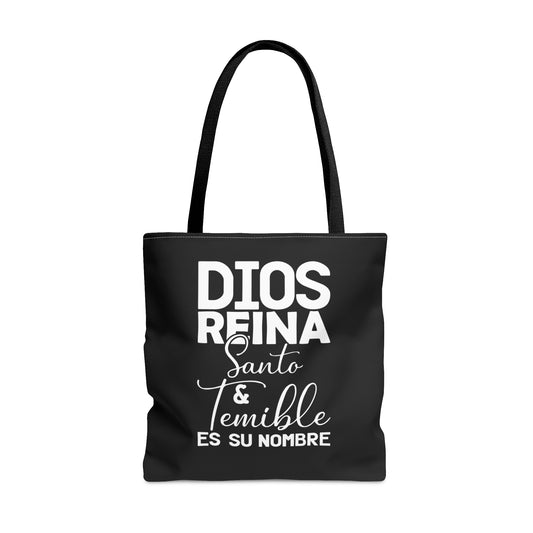DIOS REINA SANTO ET TEMIBLE ES SU NOMBRE Christian SPANISH Tote Bag Printify