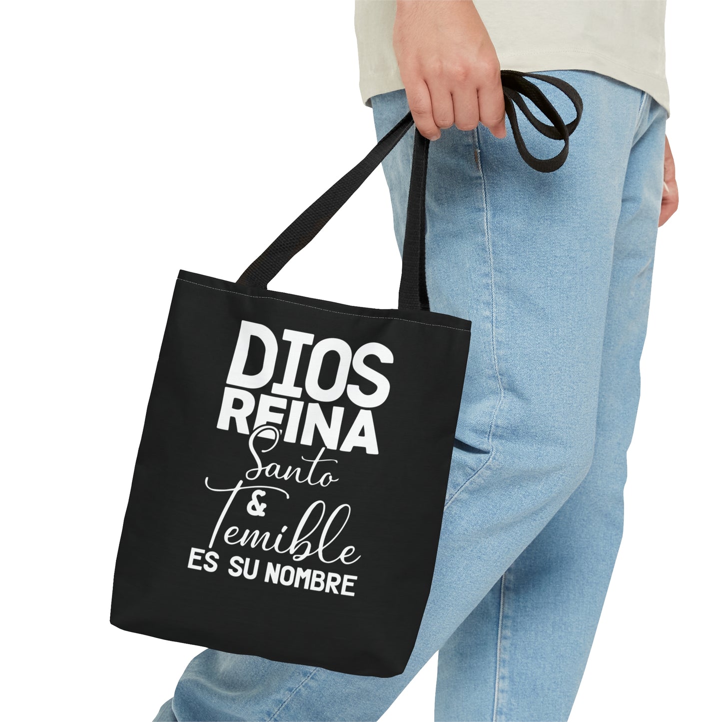 DIOS REINA SANTO ET TEMIBLE ES SU NOMBRE Christian SPANISH Tote Bag Printify